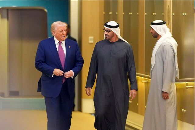 ترامپ به مسجد شیخ زائد در امارات رفت