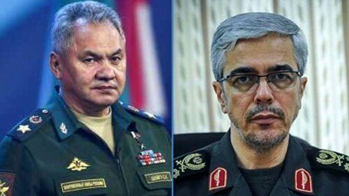 
استقبال رسمی سرلشکر باقری از وزیر دفاع روسیه