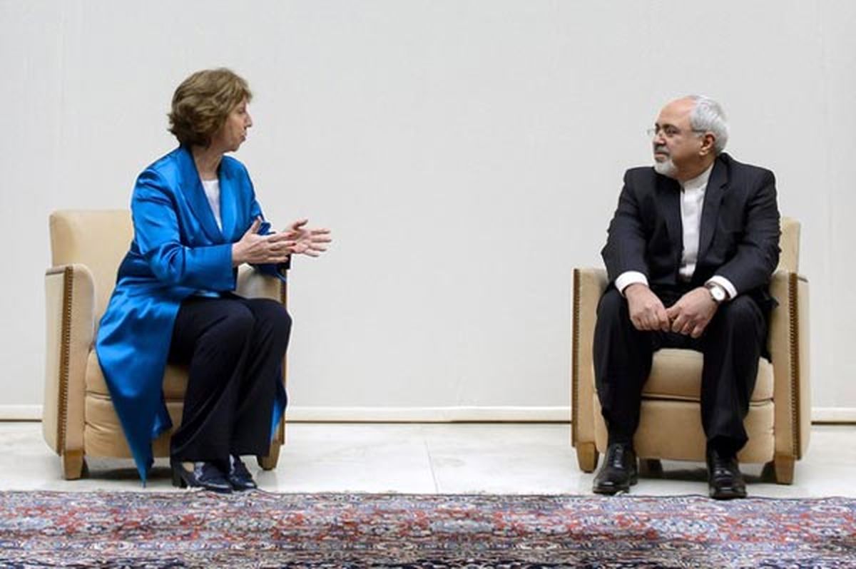 پوشش اشتون در دیدار با ظریف/تصاویر