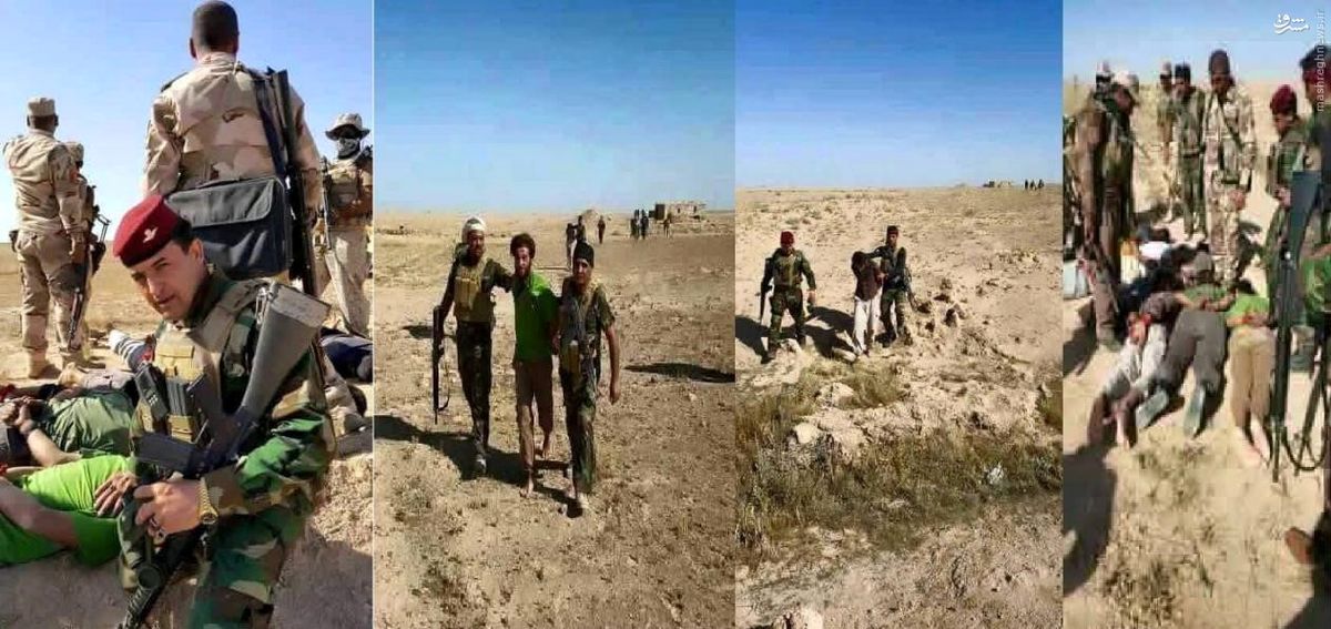 عکس: به اسارت گرفتن داعشی‌ها در فلوجه عراق