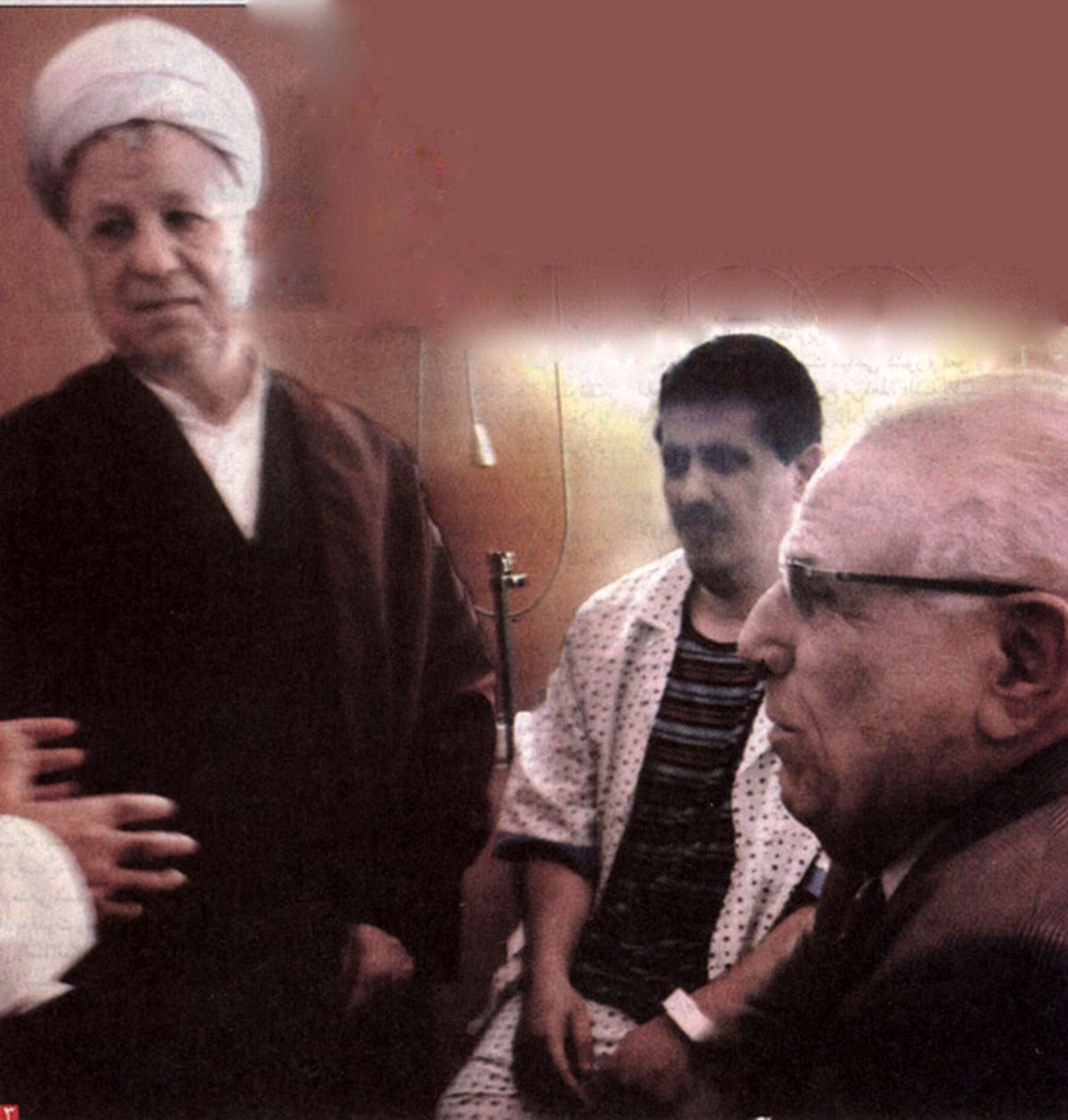 عکس/ مهدي‌هاشمي و پدرش در بيمارستان