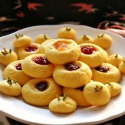 دستور پخت شیرینی زعفرانی با مارمالاد میوه