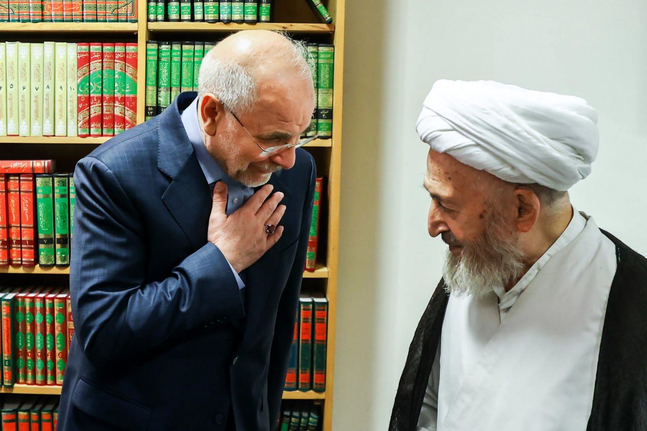 تصاویر: دیدار قالیباف با آیتاللهالعظمی شیخ جعفر سبحانی