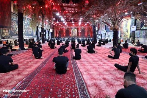 تصاویر: عزاداری با رعایت فاصله اجتماعی در عراق