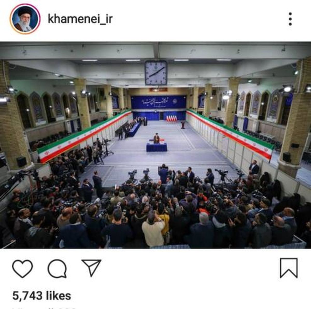 تصویر متفاوت اینستاگرام رهبر انقلاب از رای دادن امروز آیت‌الله خامنه‌ای