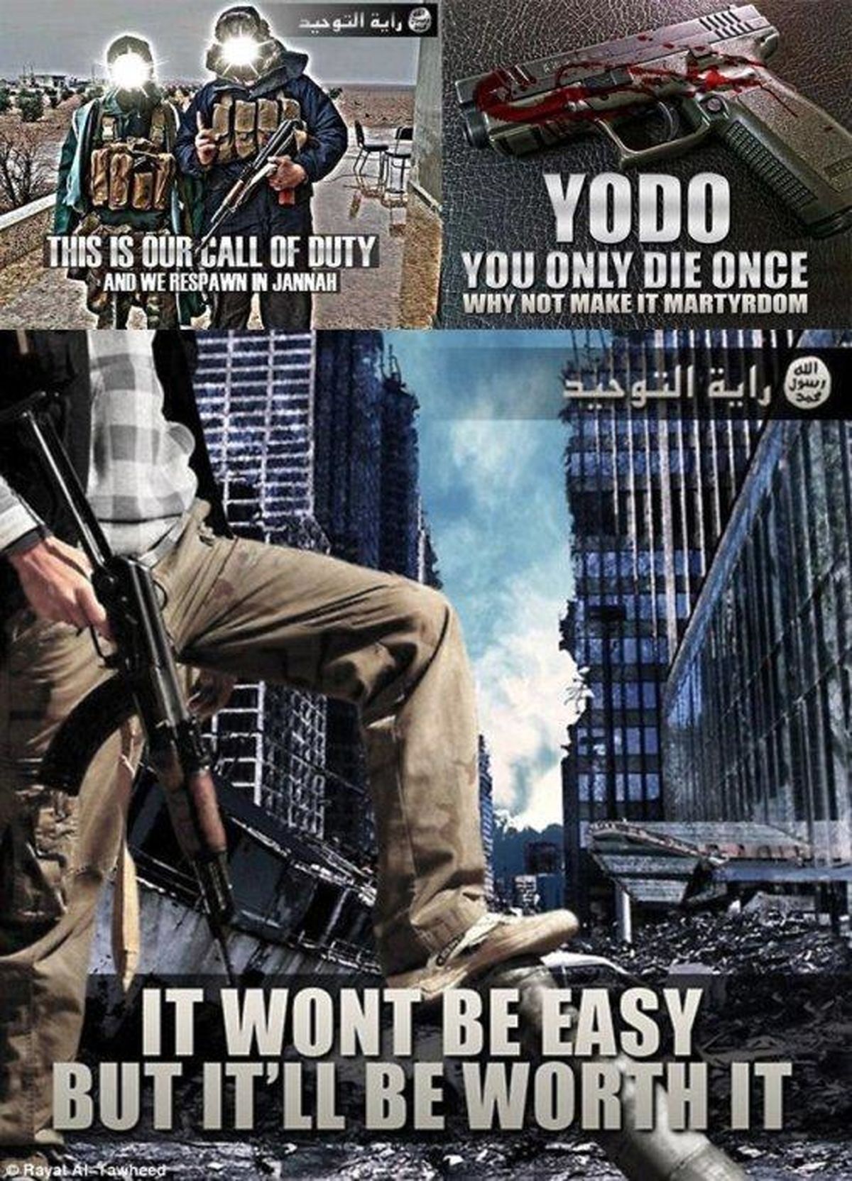 عکس/ تبلیغات داعش برای جذب گیم بازها