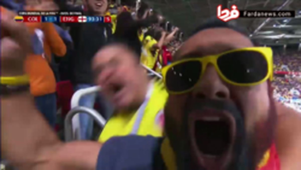 فیلم : گل اول کلمبیا به انگلیس (یری مینا)