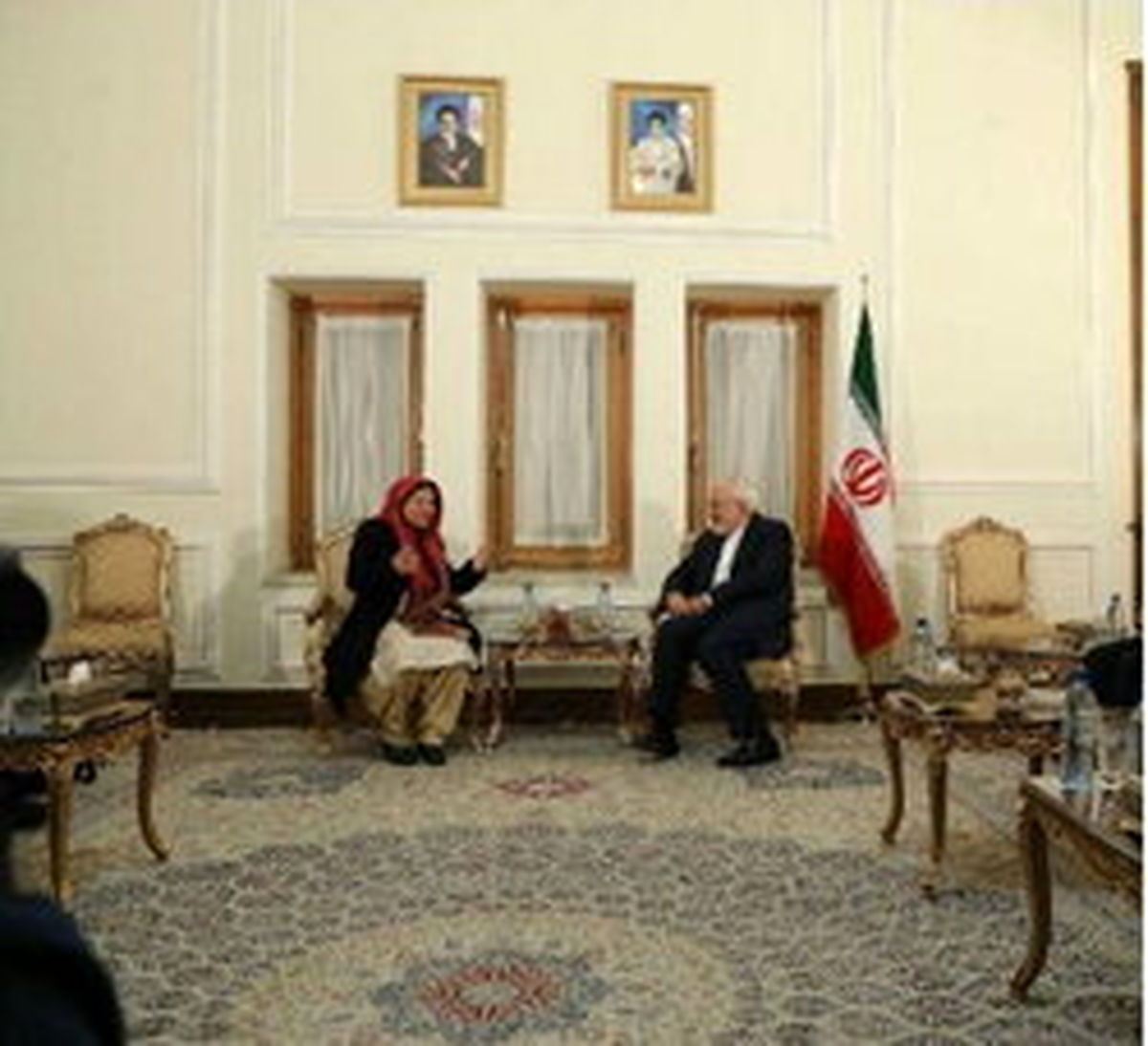 شمشاد اختر با محمدجواد ظریف دیدار کرد +عکس