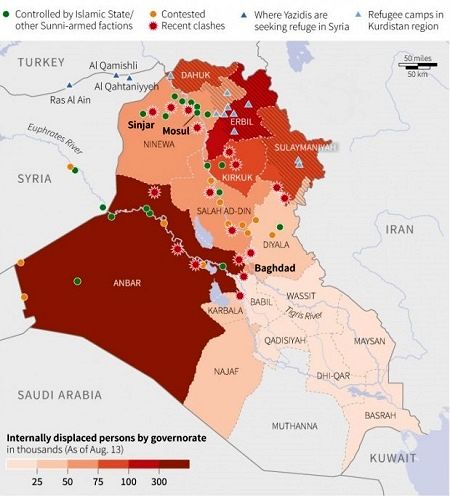 فرزند ناخلفی که منافع آمریکا را تامین می‌کند/علل حملات محدود آمریکا در اطراف موصل+تصاویر و فیلم