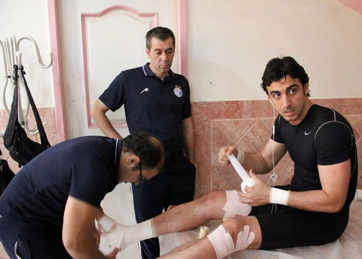 بازی رحمتی با اعمال شاقه/ عکس