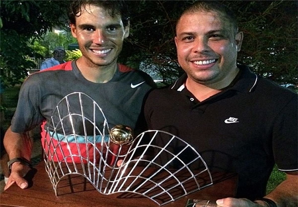 عکس یادگاری رونالدو و نادال