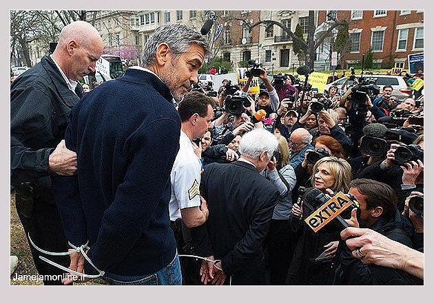 عکس/جرج کلونی و پدرش در بازداشت!