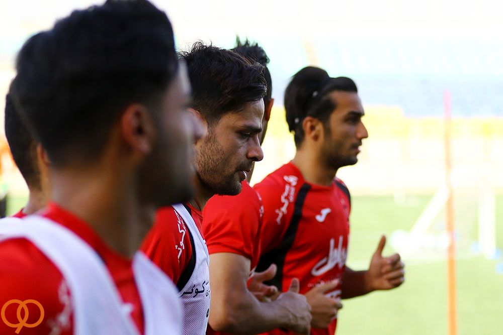 عکس: کامیابی نیا در تمرین پرسپولیس
