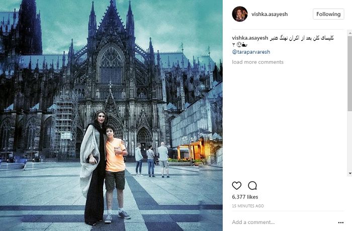 لباس متفاوت بازیگر زن سینما در خارج از کشور +عکس