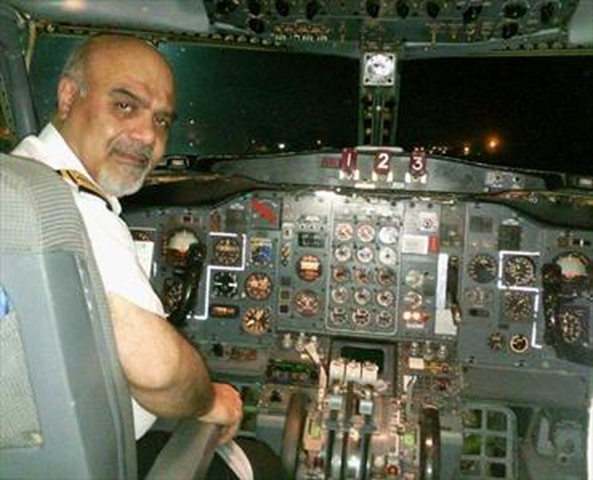 خلبان هواپیمای پرسپولیس/عکس