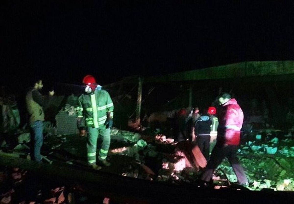 جزئیات انفجار یک کارگاه تولید تینر در شهریار +تصاویر