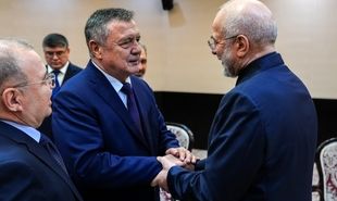 تصاویر: دیدار نورالدین اسماعیل‌اف رئیس مجلس ازبکستان با قالیباف  