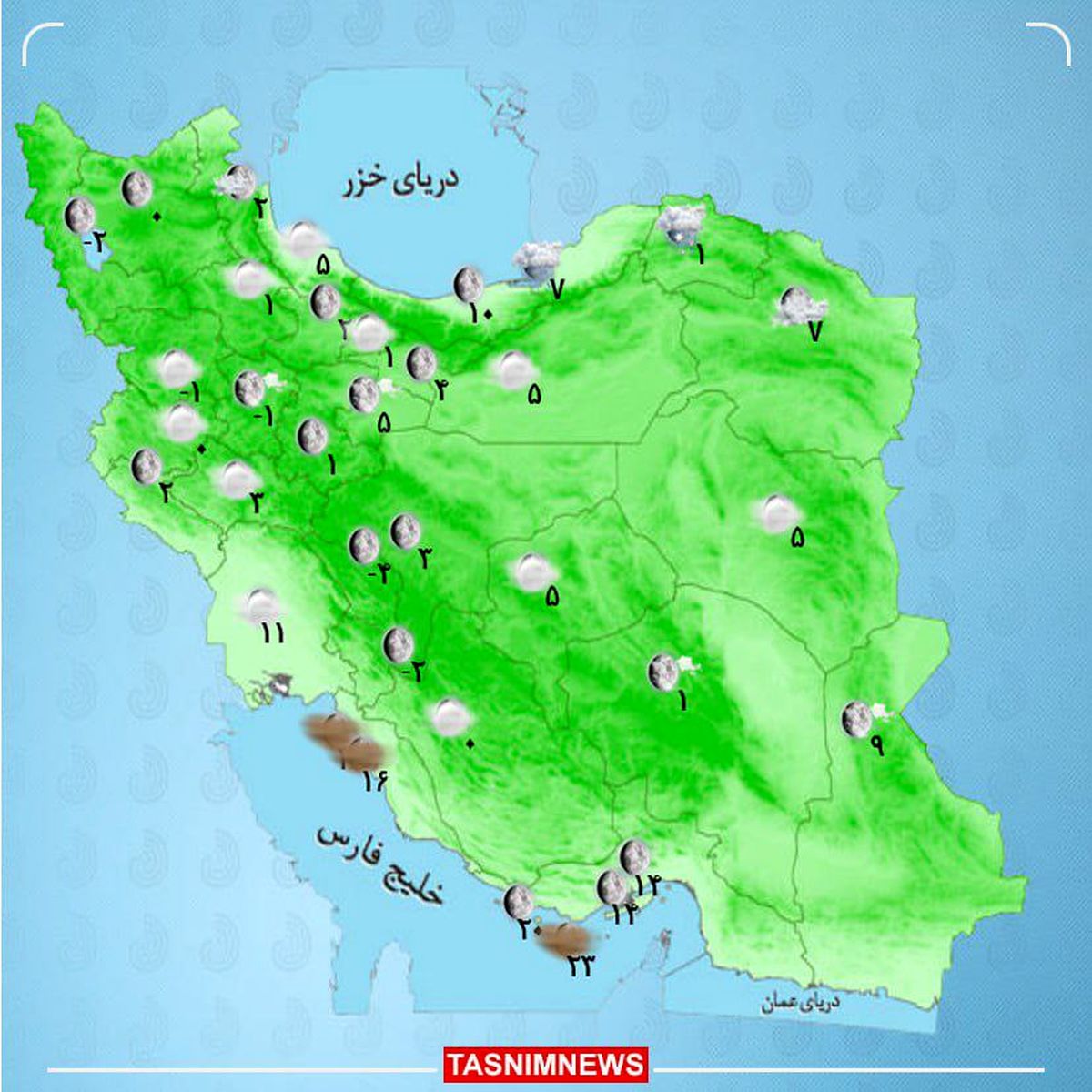 جو پایدار در اکثر مناطق کشور