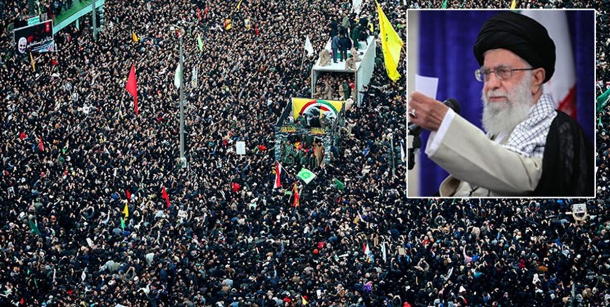 مروری بر بیانات رهبر انقلاب در وصف تشییع شهید سلیمانی