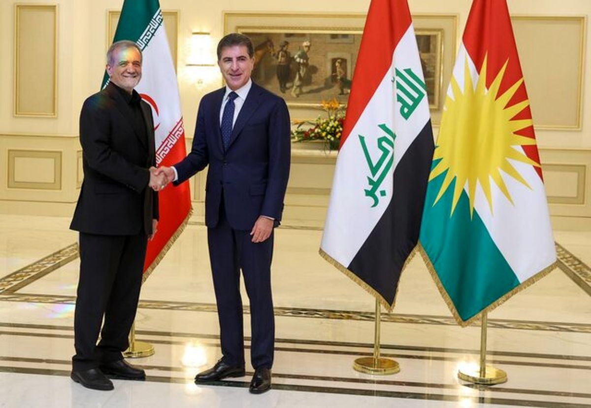 پیام تبریک «بارزانی» به مقام معظم رهبری و رئیسجمهور