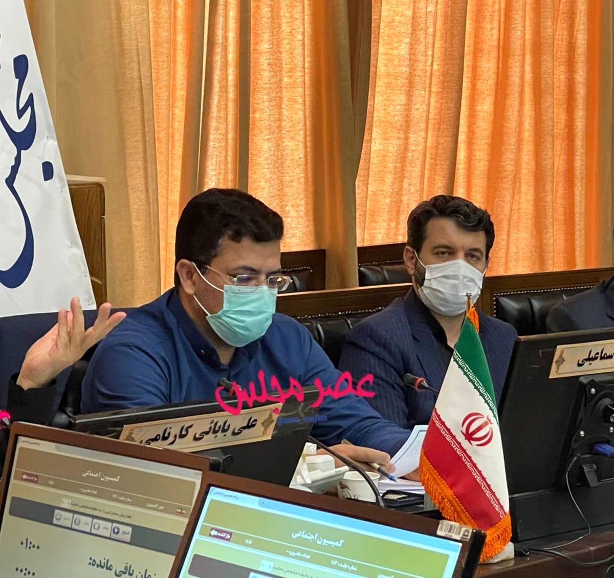 اولین وزیری که بعد از رای اعتماد در مجلس حضور پیدا کرد +عکس