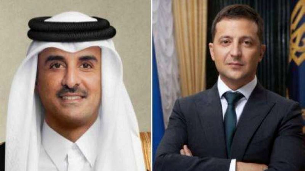 زلنسکی با امیر قطر تماس گرفت