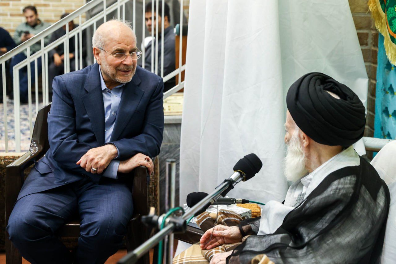 تصاویر: دیدار و گفتوگوی قالیباف با آیتاللهالعظمی شبیری زنجانی
