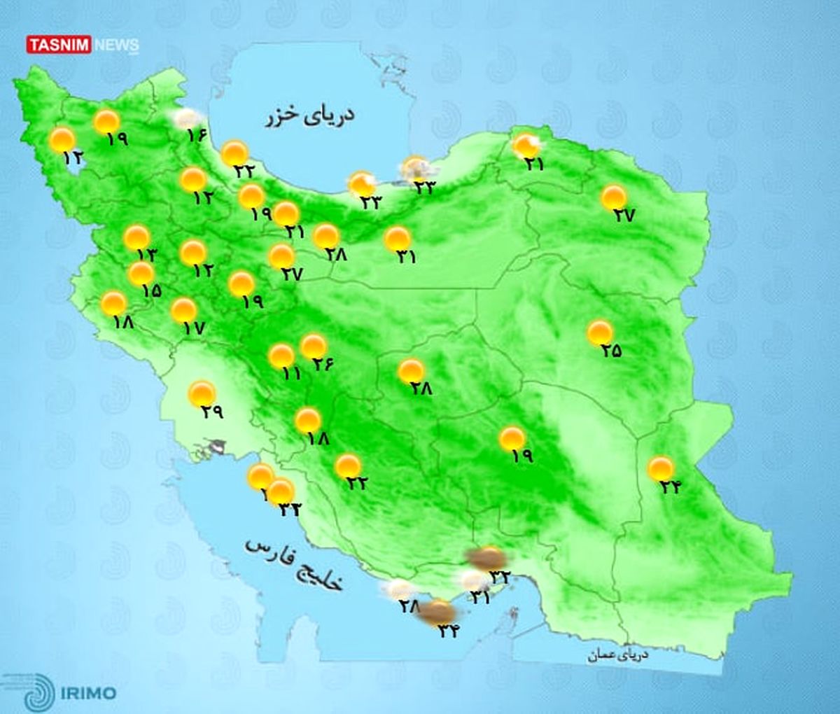 ماندگاری هوای گرم تا پایان هفته