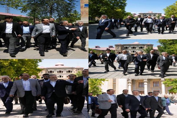 بازدید عاصم منیر از میدان مشق همراه با عراقچی +عکس