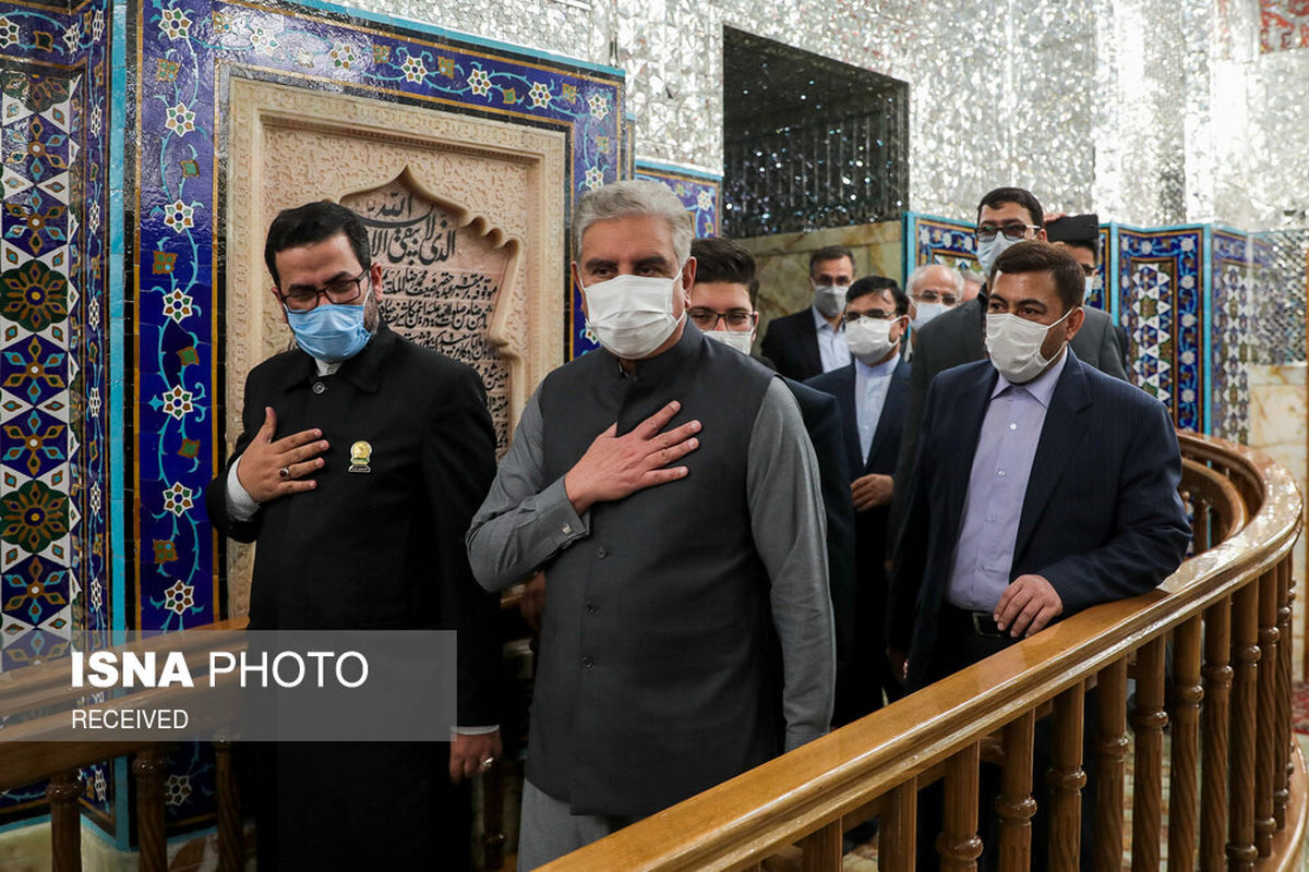 توییت شاه محمود قریشی پس از زیارت بارگاه امام رضا (ع)