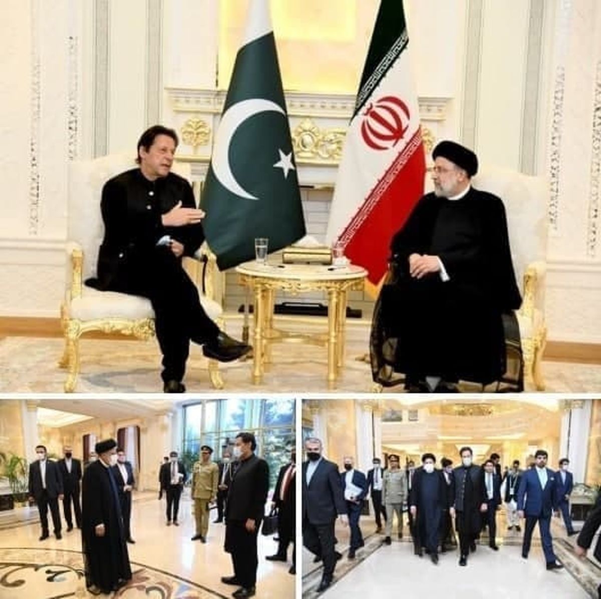 تصاویر دیدار نخست وزیر پاکستان و رییس جمهور ایران در شهر دوشنبه 