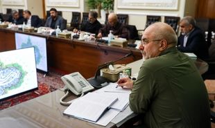 جلسه کمیسیون آئین‌نامه داخلی مجلس با حضور قالیباف