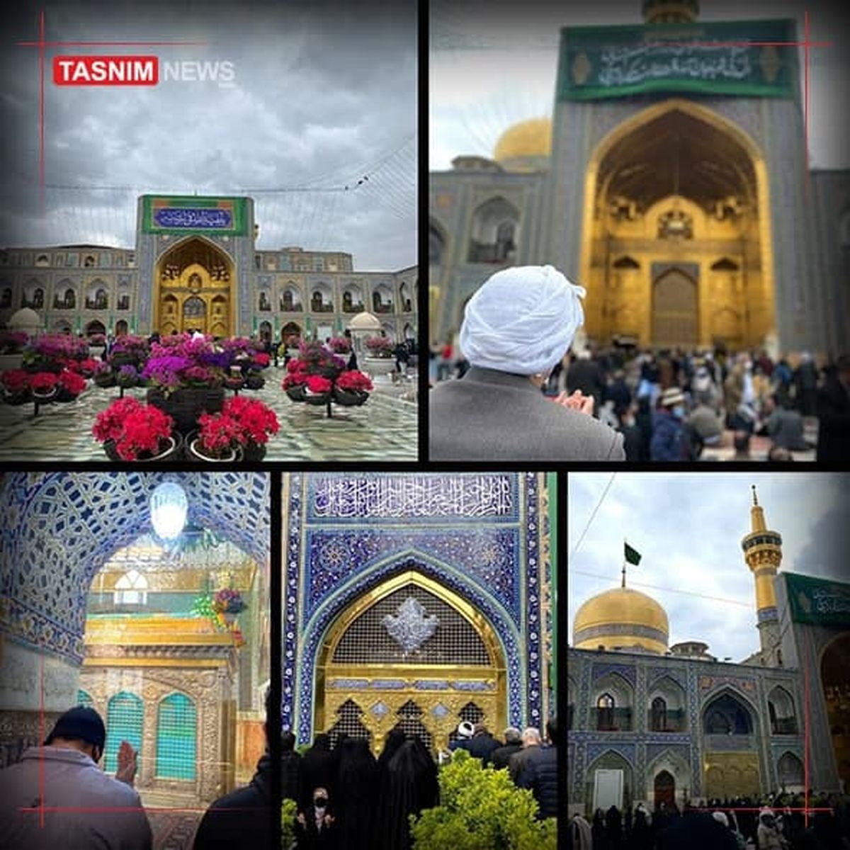 تصاویری از حرم مطهر امام رضا(ع) در روز نیمه شعبان