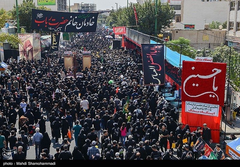عکس: حضور مقامات در مراسم پیاده روی جاماندگان اربعین