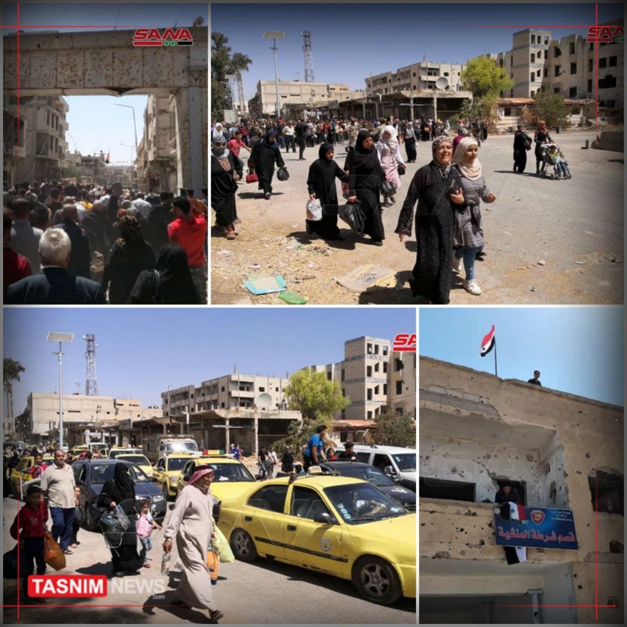 بازگشت هزاران سوری به منازل خود در درعا