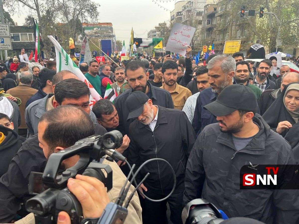 حضور سردار قاآنی در راهپیمایی روز قدس در تهران