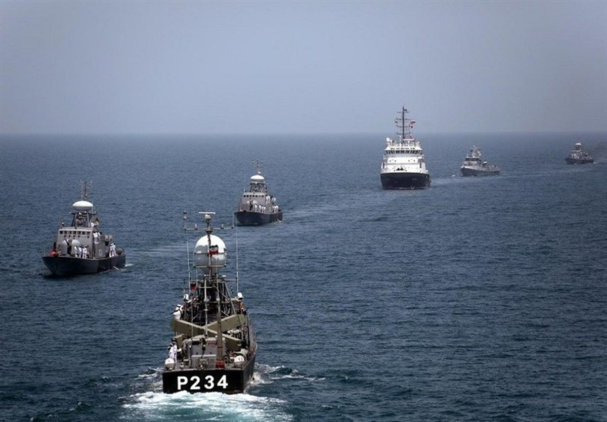 رژه دریایی ایران و روسیه پایانبخش رزمایش مرکب امداد و نجات خزر شد