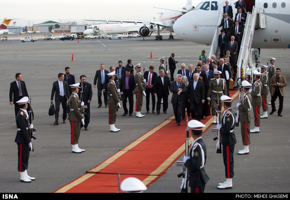 تصاویر:ورود رییس جمهور اتریش به ایران