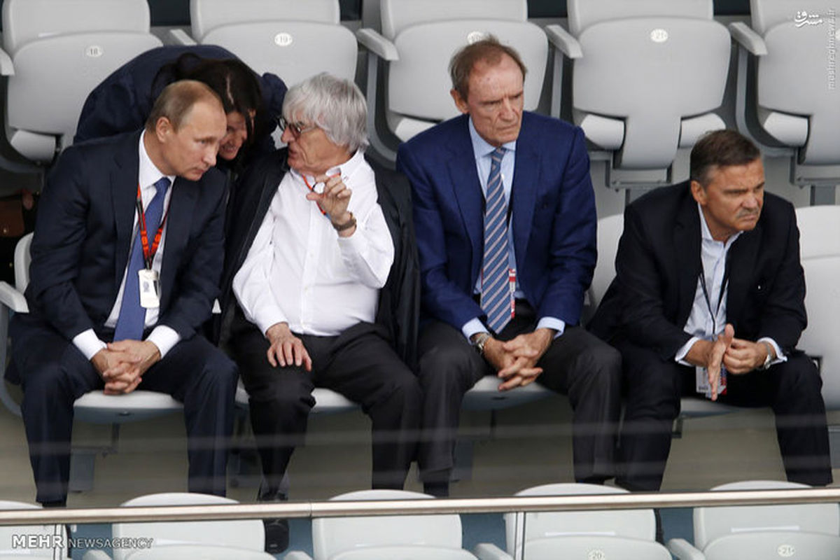 عکس:پوتین تماشاچی مسابقات فرمول یک