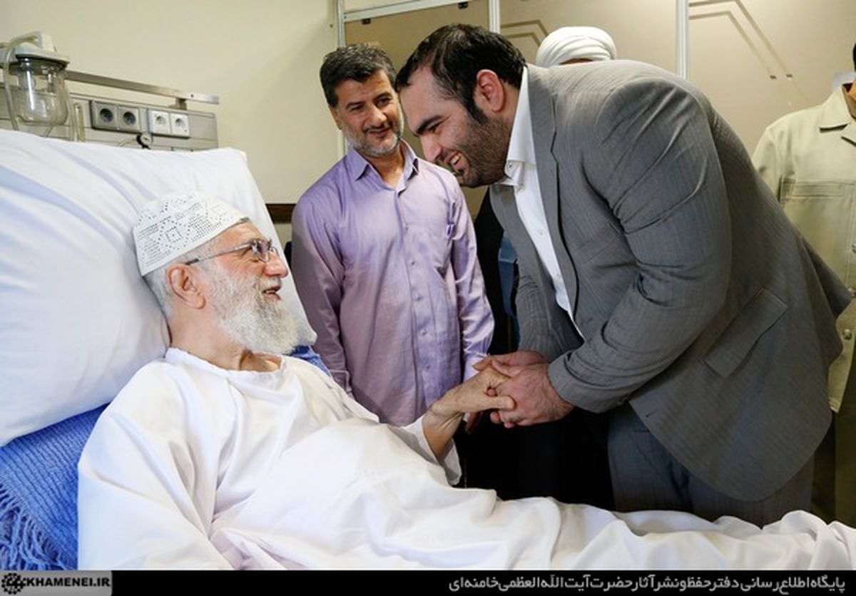 عیادت پروین و بهدادسلیمی از رهبرانقلاب/عکس