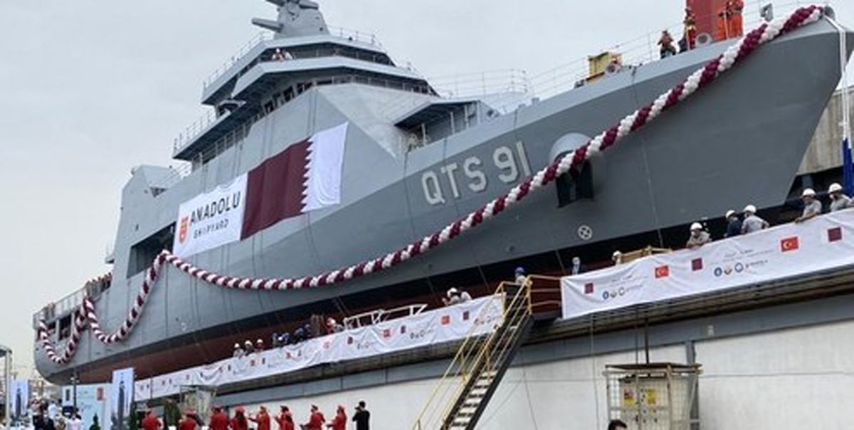 قطر کشتی جنگی «دوحه» را از ترکیه تحویل گرفت
