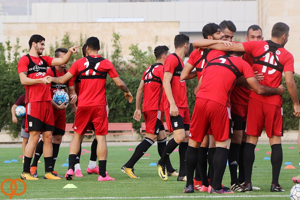 عکس: نشاط ملی پوشان در تمرین تیم ملی