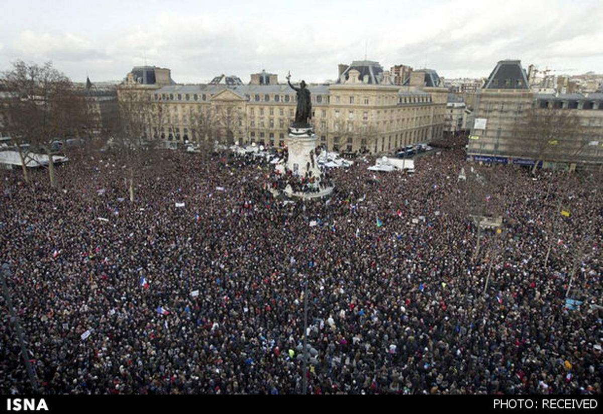 حاشیه‌های جالب راهپیمایی پاریس/تصاویر