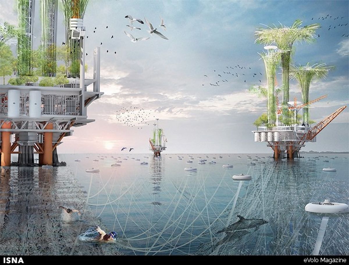 تبدیل سکوهای‎نفتی به آسمان‌خراش‌/تصاویر