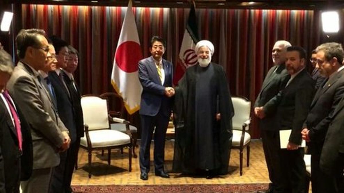 روحانی و آبه‌شین‌زو در نیویورک با یکدیگر دیدار کردند