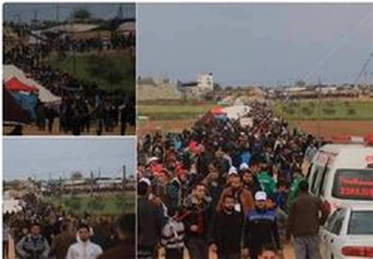 شلیک اشک آور توسط پهپاد به سوی فلسطینی‌ها +عکس