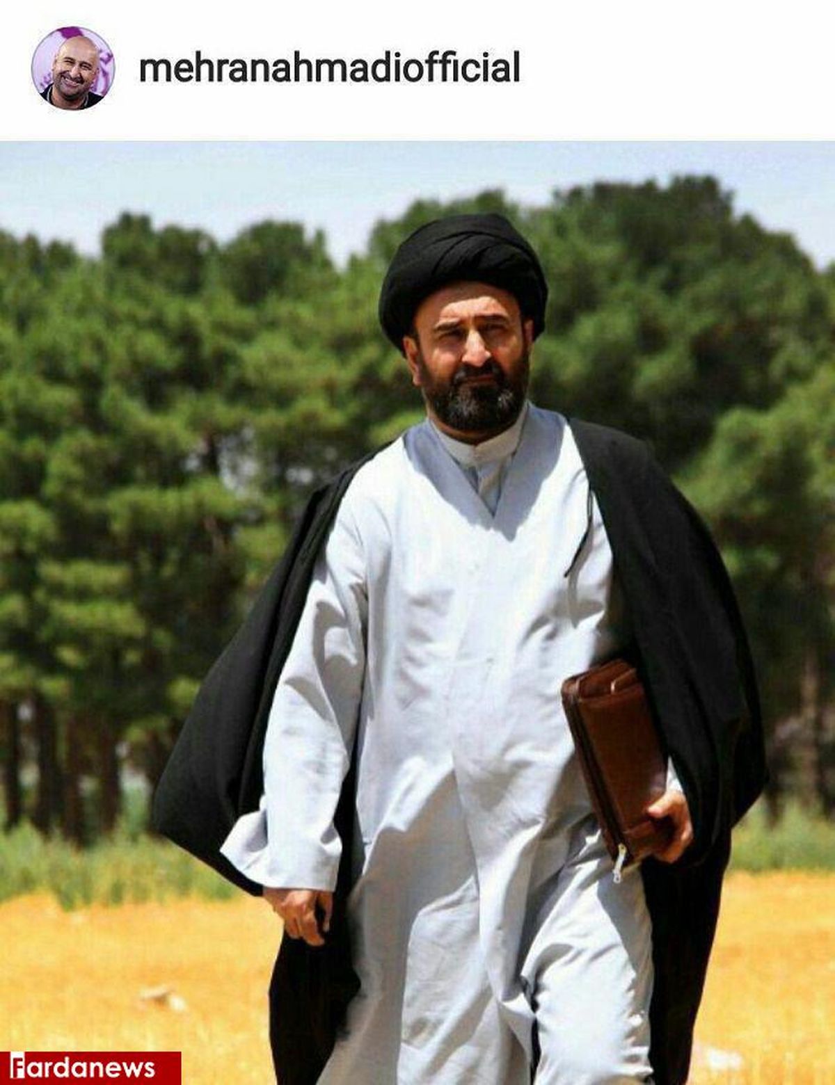 عکس: مهران احمدی در نقش یک روحانی