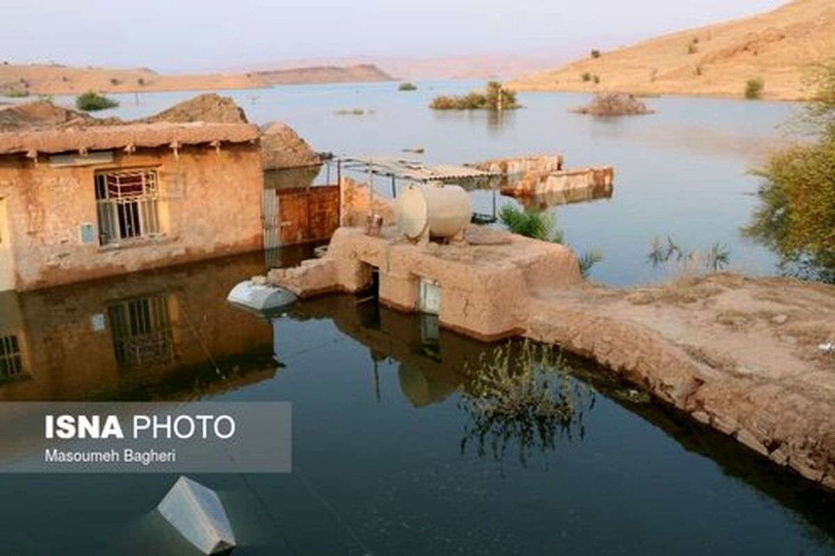 تصاویر: به زیر آب رفتن دو روستا بعد از آبگیری سد