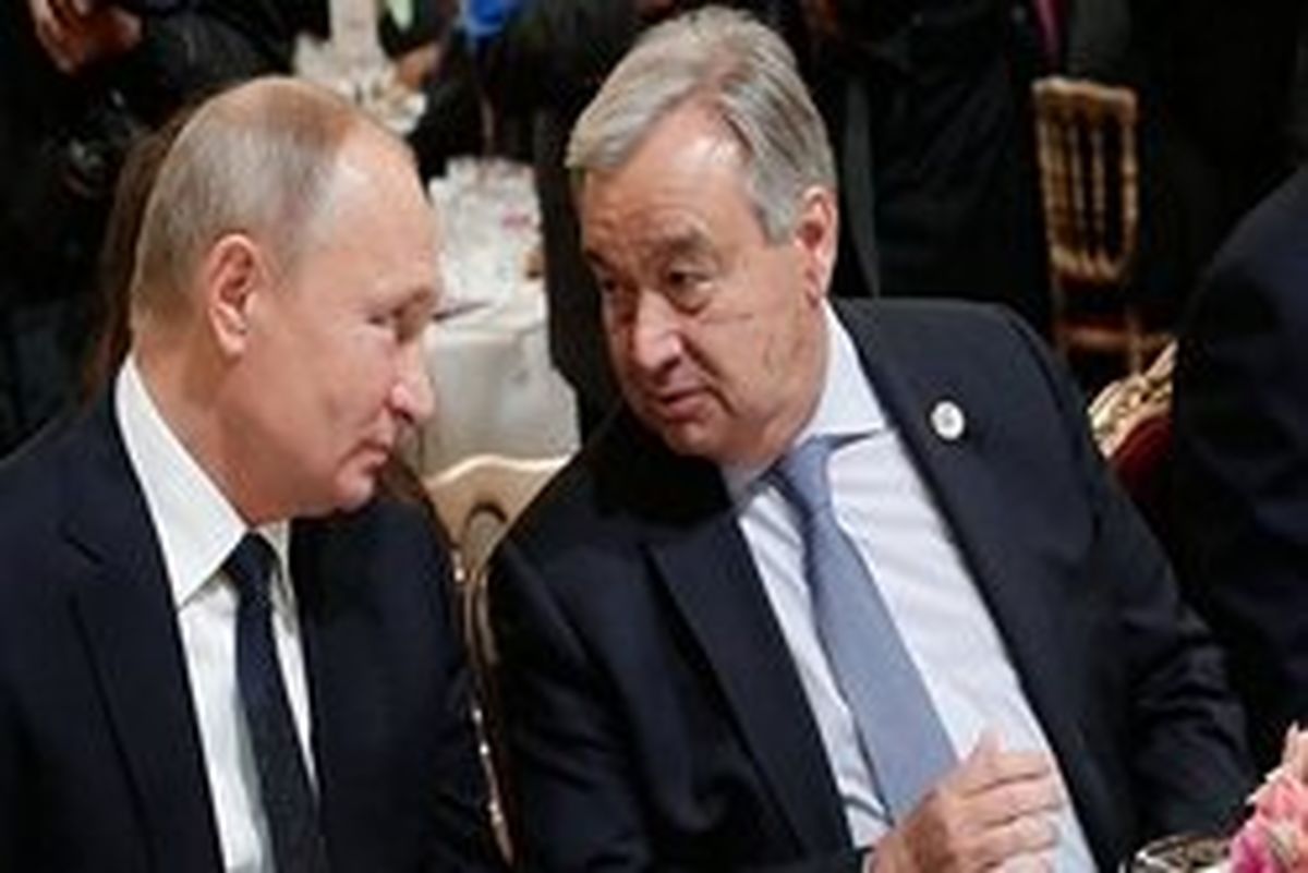 پوتین در پاریس با گوترش و یونکر دیدار کرد