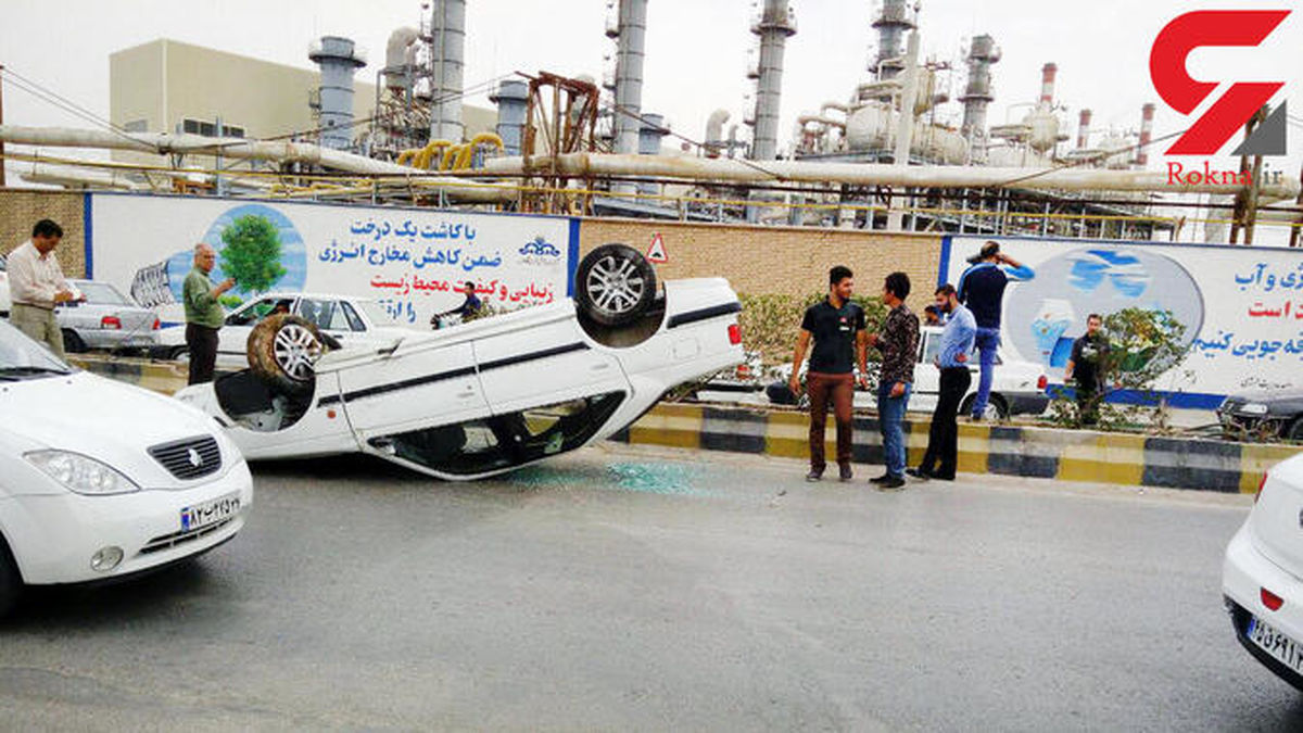 واژگونی پرشیا در جنون سرعت زن آبادانی +تصاویر